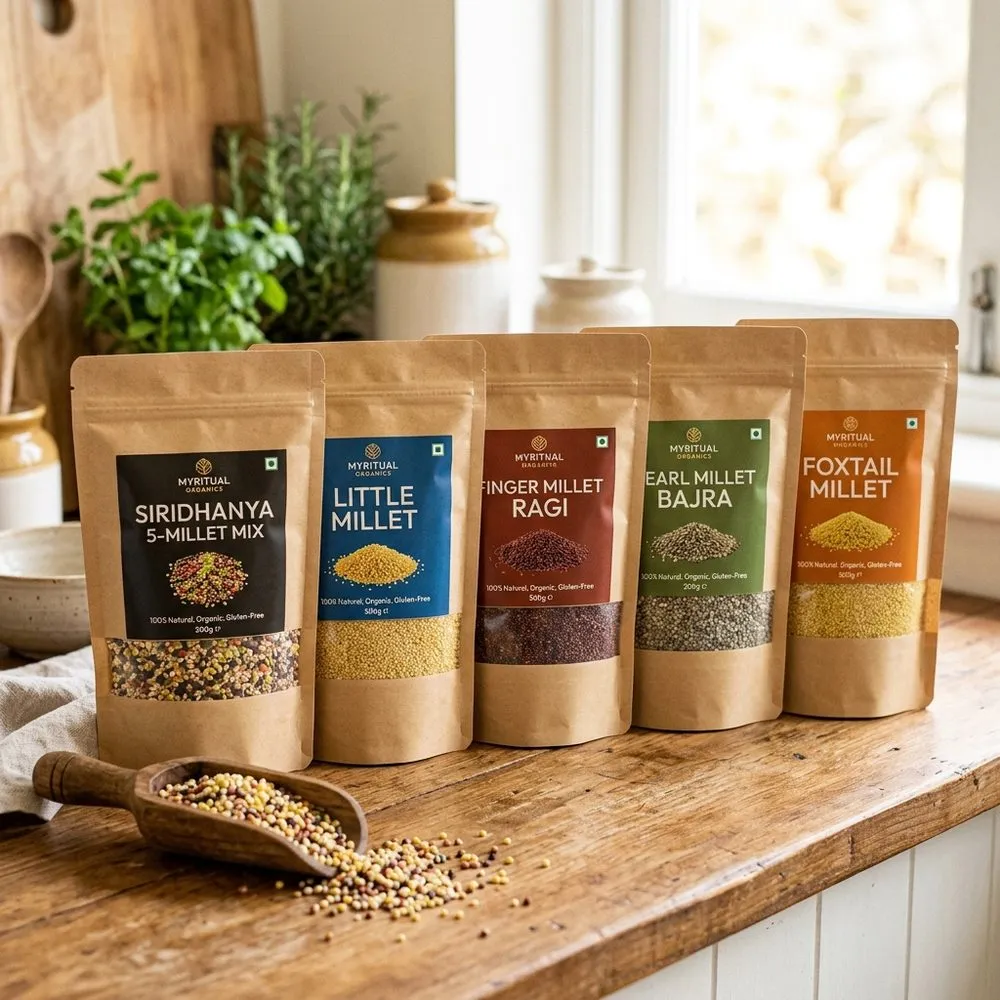 All 5 Millets Variety Super Combo Pack (2.5kg)